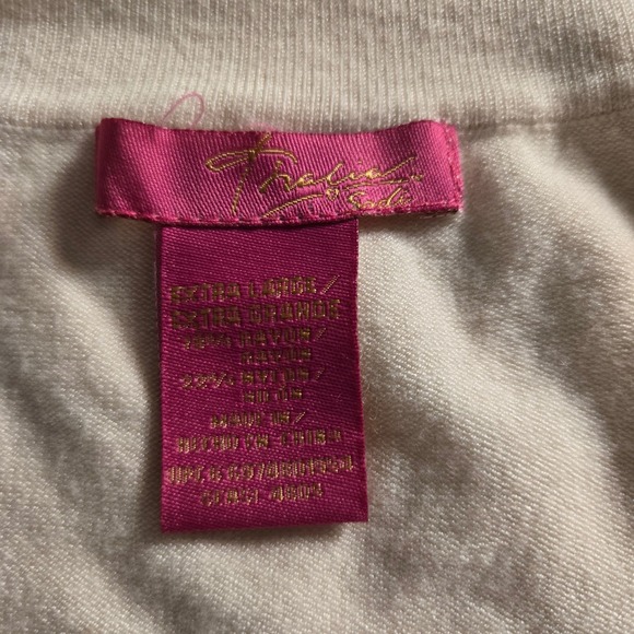 Thalia Sodi Cream Knit V Neck Short Sleeve Cropped Sweater Top Women X Large - Picture 6 of 7